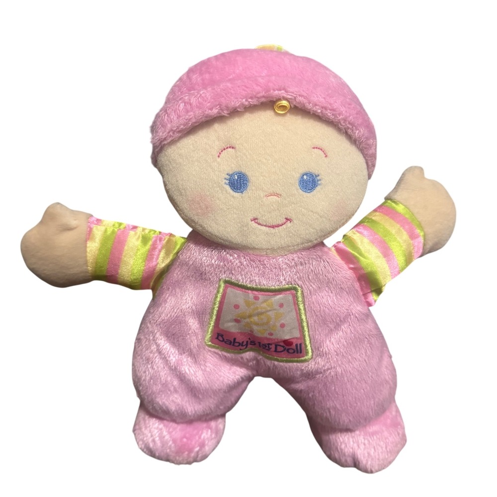 Fisher-Price Babys 1st Doll Pink Plush Sun Patch M9528 N0669 2008 11"x10"